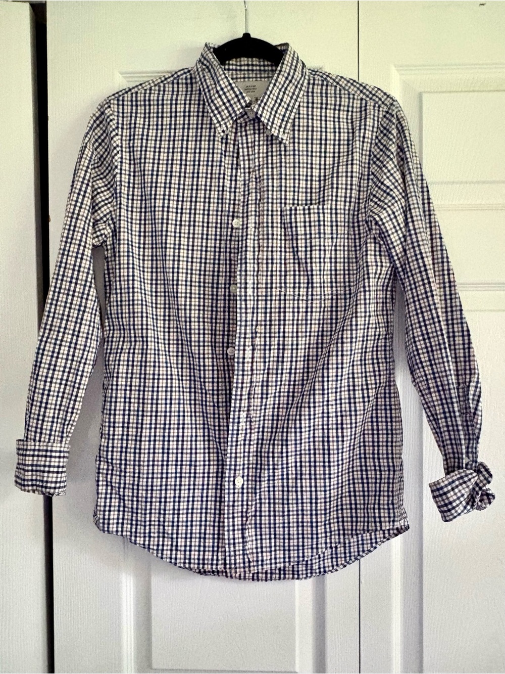 Jack Spade Blue and White Check Button-Down Shirt